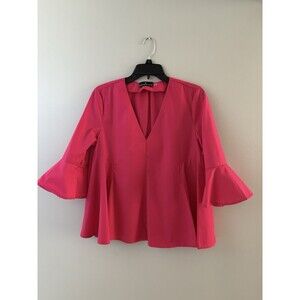 Pomander Place Top Womens Medium Pink Flutter Sleeve Boho Preppy Tuckernuck